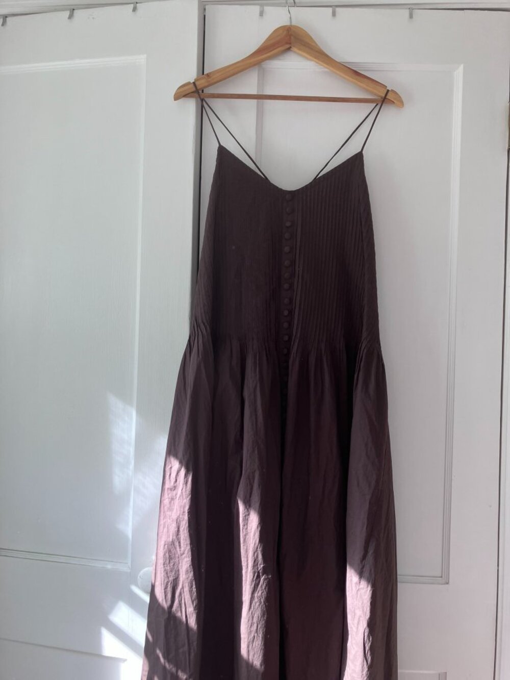 Joslin Lucia Pintucked Cotton-Poplin Maxi Dress - Picture 7 of 11